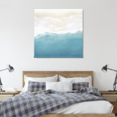 Luchtstrand Zand 3 Paneel Canvas Print (Insitu (Slaapkamer))