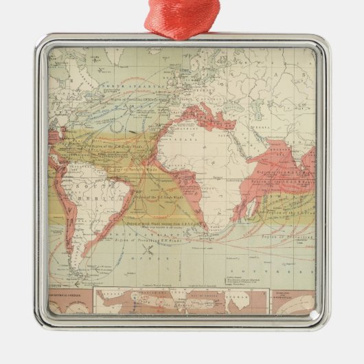 Luchtstromen Metalen Ornament (Voorkant)