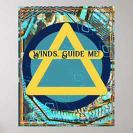 Luchtsymbool voor Windows Guide mij Poster