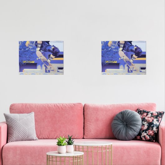 Luchttijd - Skateboarder Muurkunst Sets (Woonkamer)