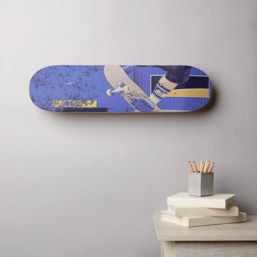 Luchttijd - Skateboarder Persoonlijk Skateboard (Muurkunst (Horizontaal))