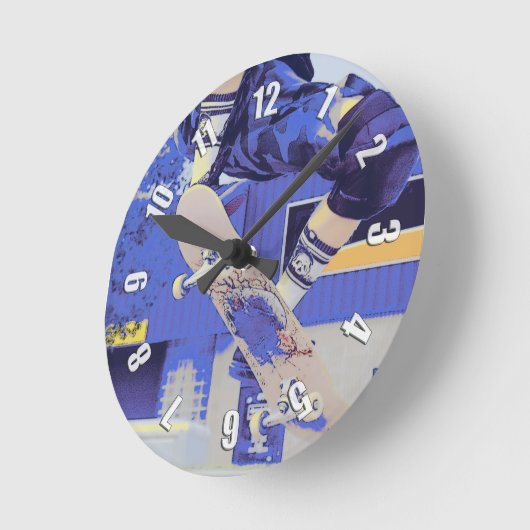 Luchttijd - Skateboarder Ronde Klok (Hoek)