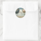  luchttransport, luchtballonnen, luchtvracht ronde sticker (Tas)