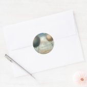  luchttransport, luchtballonnen, luchtvracht ronde sticker (Envelop)