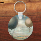 luchttransport, luchtballonnen, luchtvracht sleutelhanger (Voorkant)