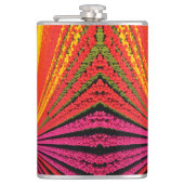 Luchttulpenvelden bij Peak Bloom Heupfles (Voorkant)