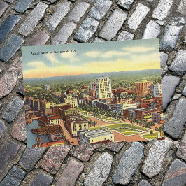 LuchtUitzicht Savannah GA retro Briefkaart