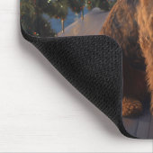 Luchtvaardige Kerstcruise: Pawsome Holiday Delight Muismat (Hoek)