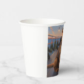 Luchtvaardige Kerstcruise: Pawsome Holiday Delight Papieren Bekers (Rechts)