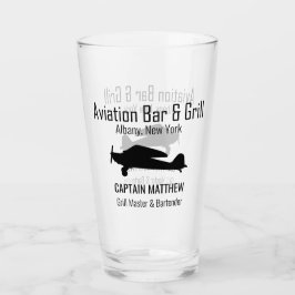 Luchtvaart Bar & Grill Bierbril Glas