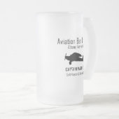 Luchtvaart Bar & Grill Bierbril Matglas Bierpul (Voorkant rechts)