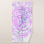 Luchtvaart Chart Badhanddoek (Badhanddoek)