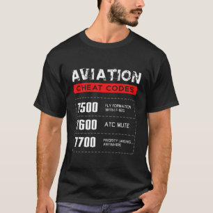 Luchtvaart Cheat Codes Gift Luchtvaart Gift Pilogi T-shirt