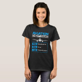 Luchtvaart Cheat Codes Luchtvaart T-shirt Pilot T- (Voorkant volledig)