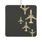 Luchtvaart Gouden Vliegtuigen Luchtverfrisser (Achterkant)