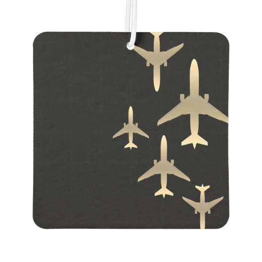 Luchtvaart Gouden Vliegtuigen Luchtverfrisser (Achterkant)