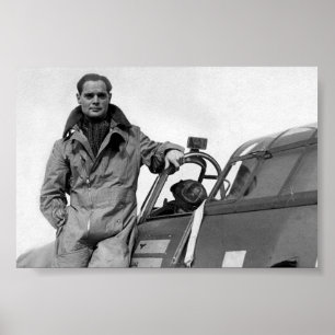 Luchtvaart: Groepkapitein Sir Douglas Bader Poster