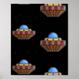 luchtvaart in de ruimte poster