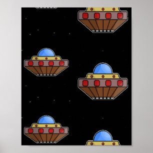 luchtvaart in de ruimte poster