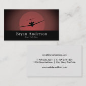 Luchtvaart - Jet Airplane Visitekaartje (Voorkant / Achterkant)