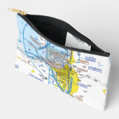 Luchtvaart Kaart Accessoire Zak Etui (Open)