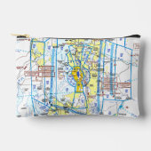 Luchtvaart Kaart Accessoire Zak Etui (Voorkant)