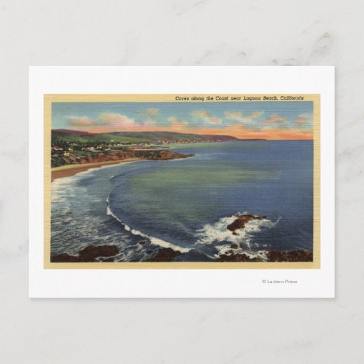 Luchtvaart langs de kust briefkaart (Voorkant)