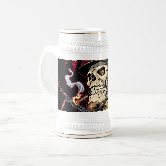 Luchtvaart- of marineparatrooper schedel met Helme Bierpul (Voorkant links)