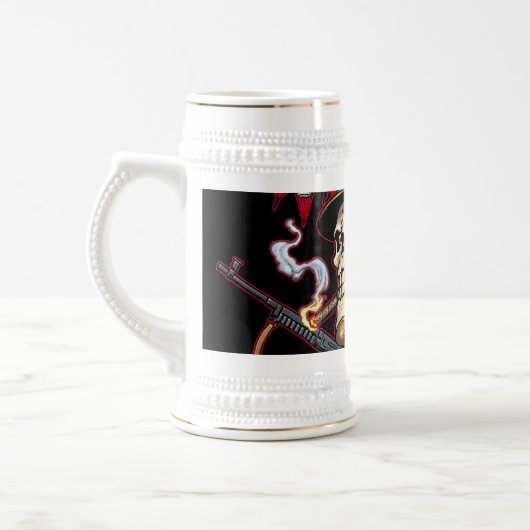 Luchtvaart- of marineparatrooper schedel met Helme Bierpul (Links)