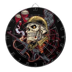 Luchtvaart- of marineparatrooper schedel met Helme Dartbord