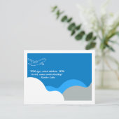 Luchtvaart of Reiswijsheid  Briefkaart (Staand voorkant)