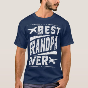 Luchtvaart Opa Vliegtuigpiloot T-shirt