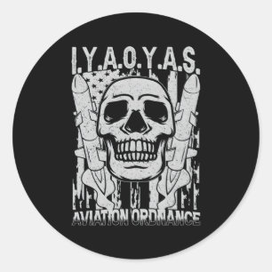Luchtvaart Ordnance Iyaoyas Ronde Sticker