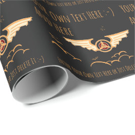 Luchtvaart. Piloot, Vliegtuig, Luchtmacht Cadeaubo Cadeaupapier