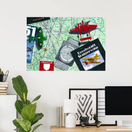 Luchtvaart Poster (Thuiskantoor)