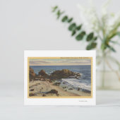 Luchtvaart rond de Rocky Coast Briefkaart (Staand voorkant)