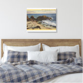 Luchtvaart rond de Rocky Coast Canvas Afdruk (Insitu (Slaapkamer))
