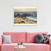 Luchtvaart rond de Rocky Coast Canvas Afdruk (Insitu (Woonkamer))