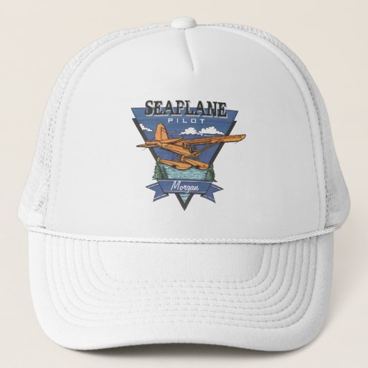 Luchtvaart - Seaplane Pilot Trucker Pet (Voorkant)