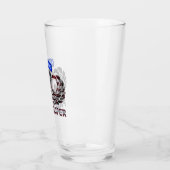 Luchtvaart springvleugels met Amerikaanse vlag Glas (Links)