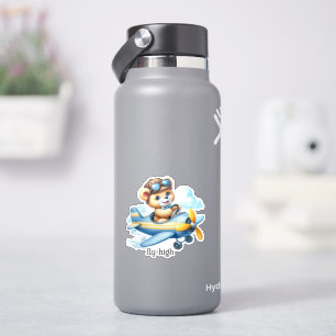 Luchtvaart Teddybeer Sticker