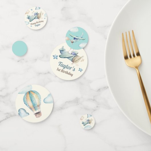 Luchtvaart Thema Peuter Jongen Verjaardag Confetti (Groep)