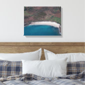 Luchtvaart uitzicht van boerderij veld canvas afdruk (Insitu (Slaapkamer))