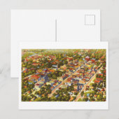 Luchtvaart Uitzicht van Burlington, Vermont Vintag Briefkaart (Voorkant / Achterkant)