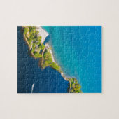 Luchtvaart uitzicht van Sodus Bay en Lake Ontario Legpuzzel (Horizontaal)