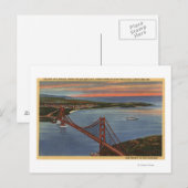 Luchtvaart van Golden Gate Bridge & Bay Area Briefkaart (Voorkant / Achterkant)