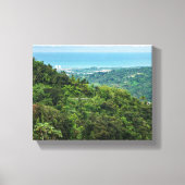 Luchtvaart van het kustgebied puerto-rico te el yu canvas afdruk (Voorkant)