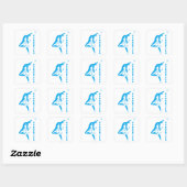 Luchtvaart Vierkante Sticker (Vel)