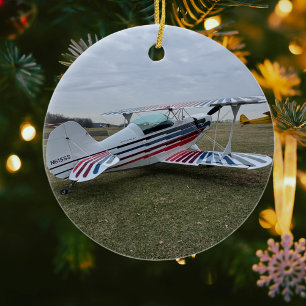 Luchtvaart Vliegtuig Foto Kerst Persoonlijke Cer Keramisch Ornament