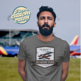 Luchtvaart Vliegtuig Pilot Club Custom T-shirt